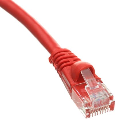 Maxpower 3 ft. Red Cat6 Clear Boot Patch Cord MA1817885